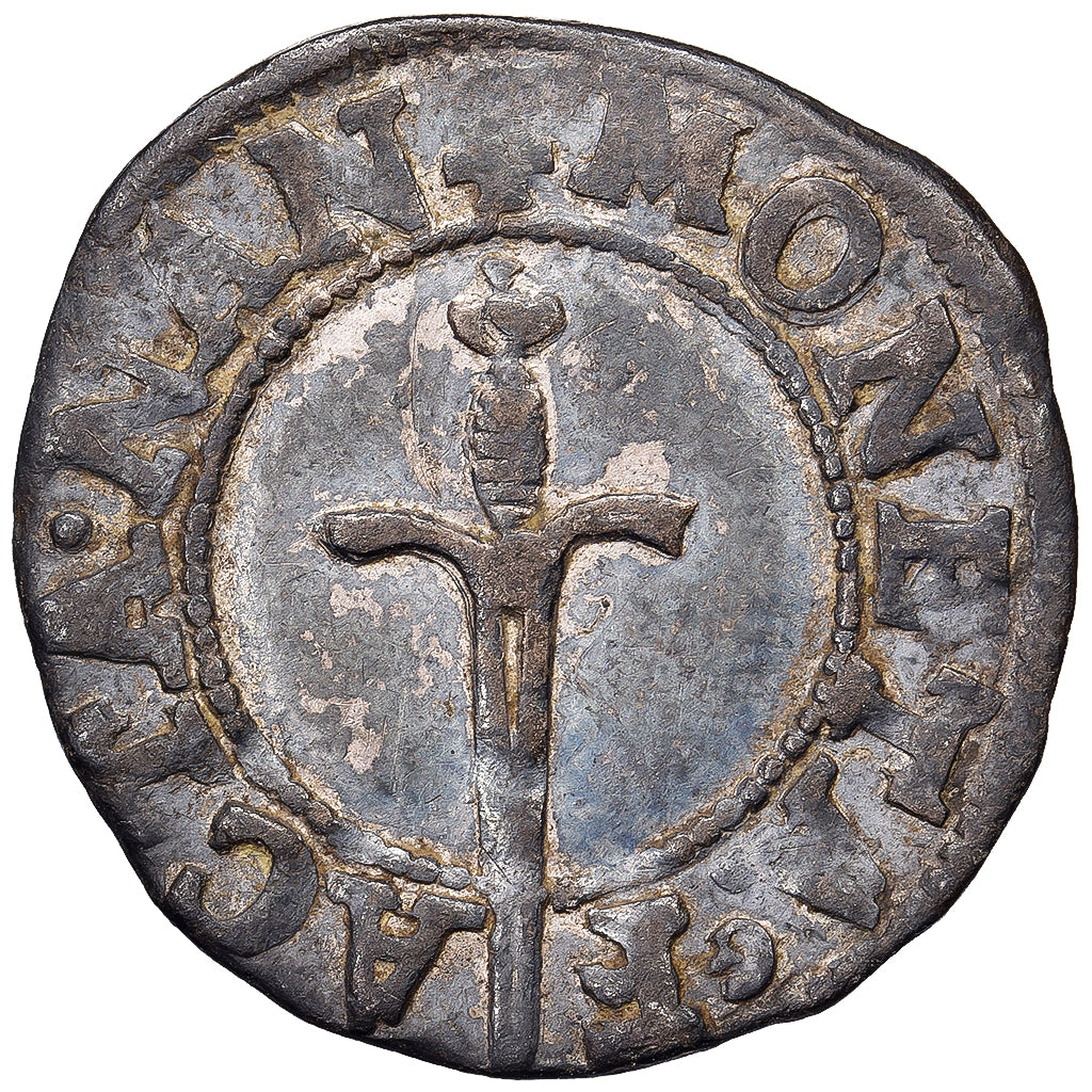 Duché de Lorraine, Charles III, Sol, 1545-1608, Nancy, Argent, TTB