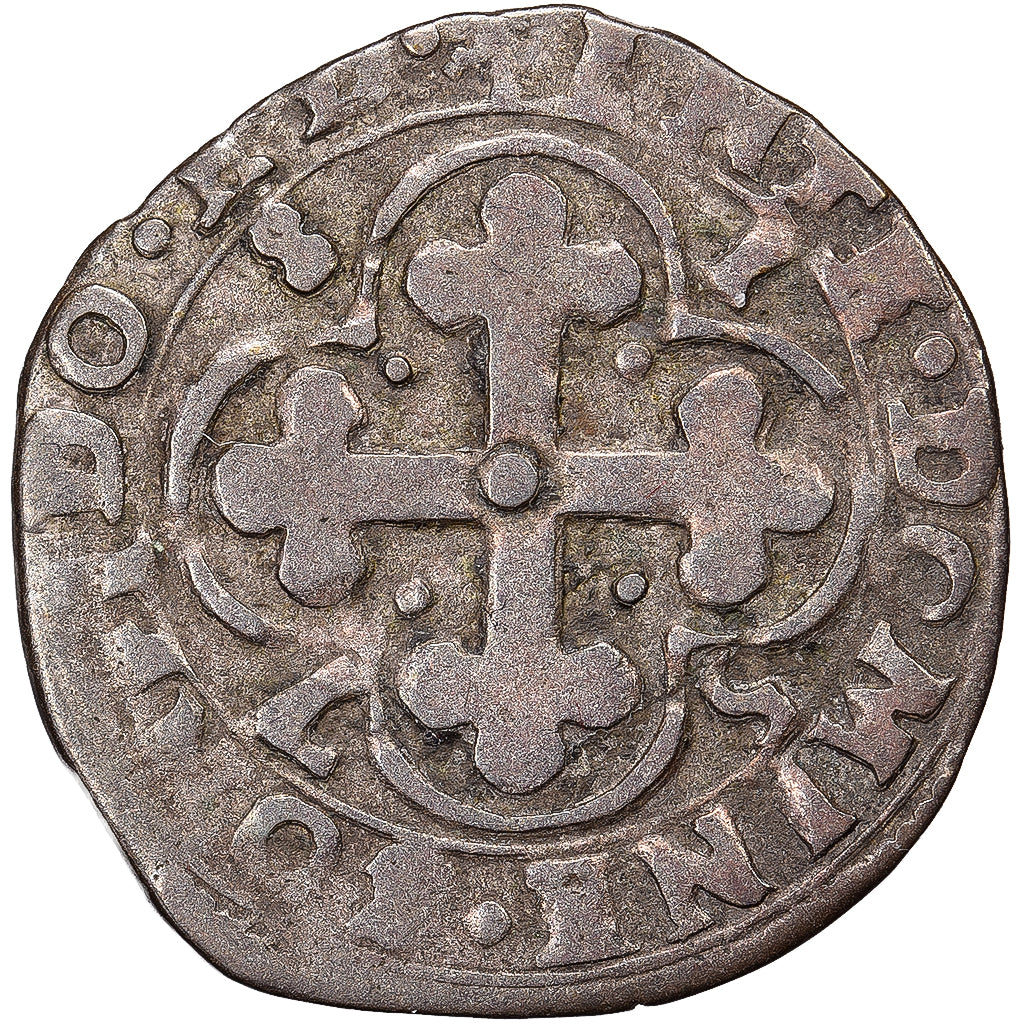 Duché de Savoie, Emmanuel-Philibert, 1 Sol, 1578, Bourg-en-Bresse, Billon, TB