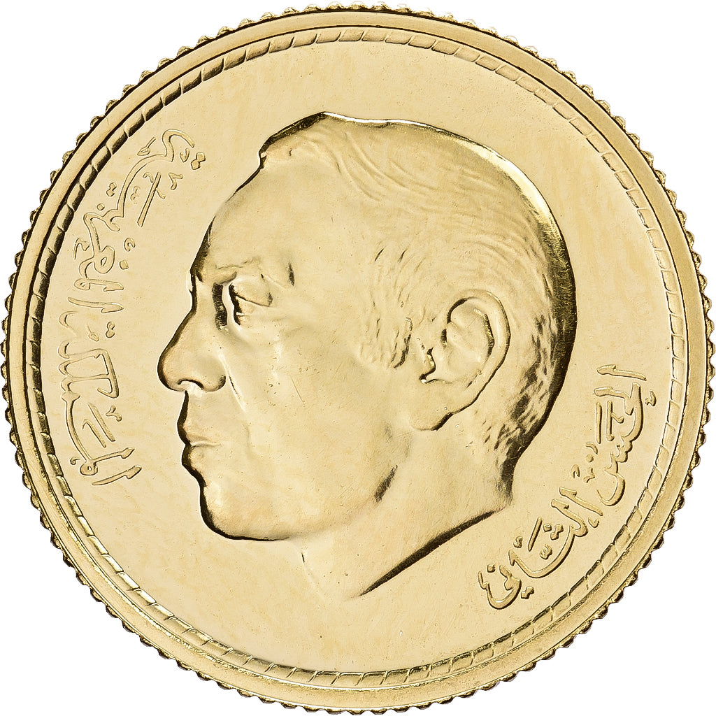 Morocco, Hassan II, 250 Dirhams, 1978/AH1398, Llantrisant, Gold, MS(63)