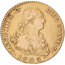 Spain, Charles IV, 2 Escudos, 1800, Madrid, Gold, VF(30-35), KM:435