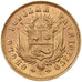 Peru, 5 Soles, 1910, Lima, Gold, AU(55-58), KM:Tn2