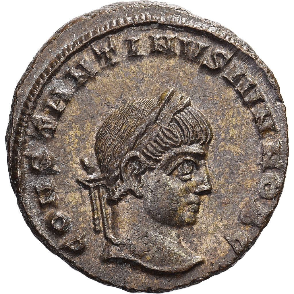 Constantine II, Follis, 320-321, Siscia, Bronze, AU(55-58), RIC:163