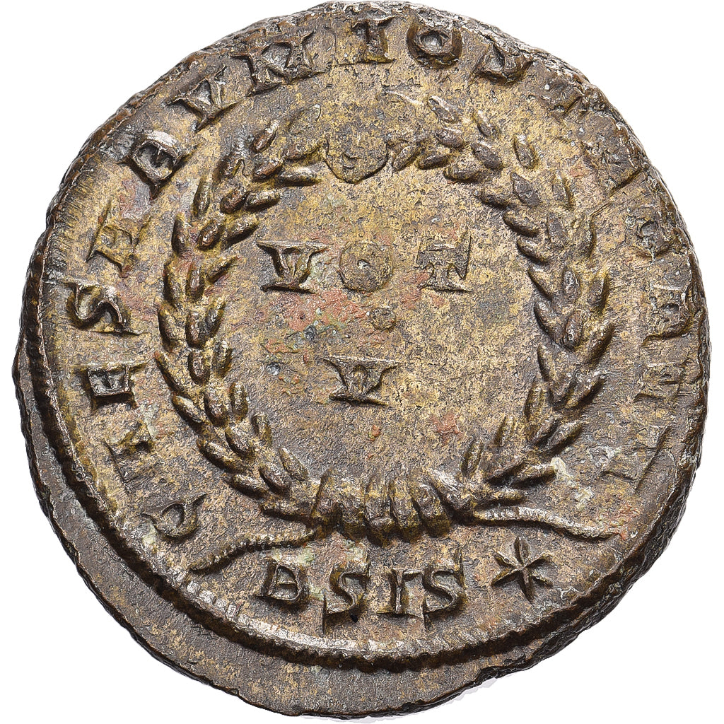 Constantine II, Follis, 320-321, Siscia, Bronze, AU(55-58), RIC:163