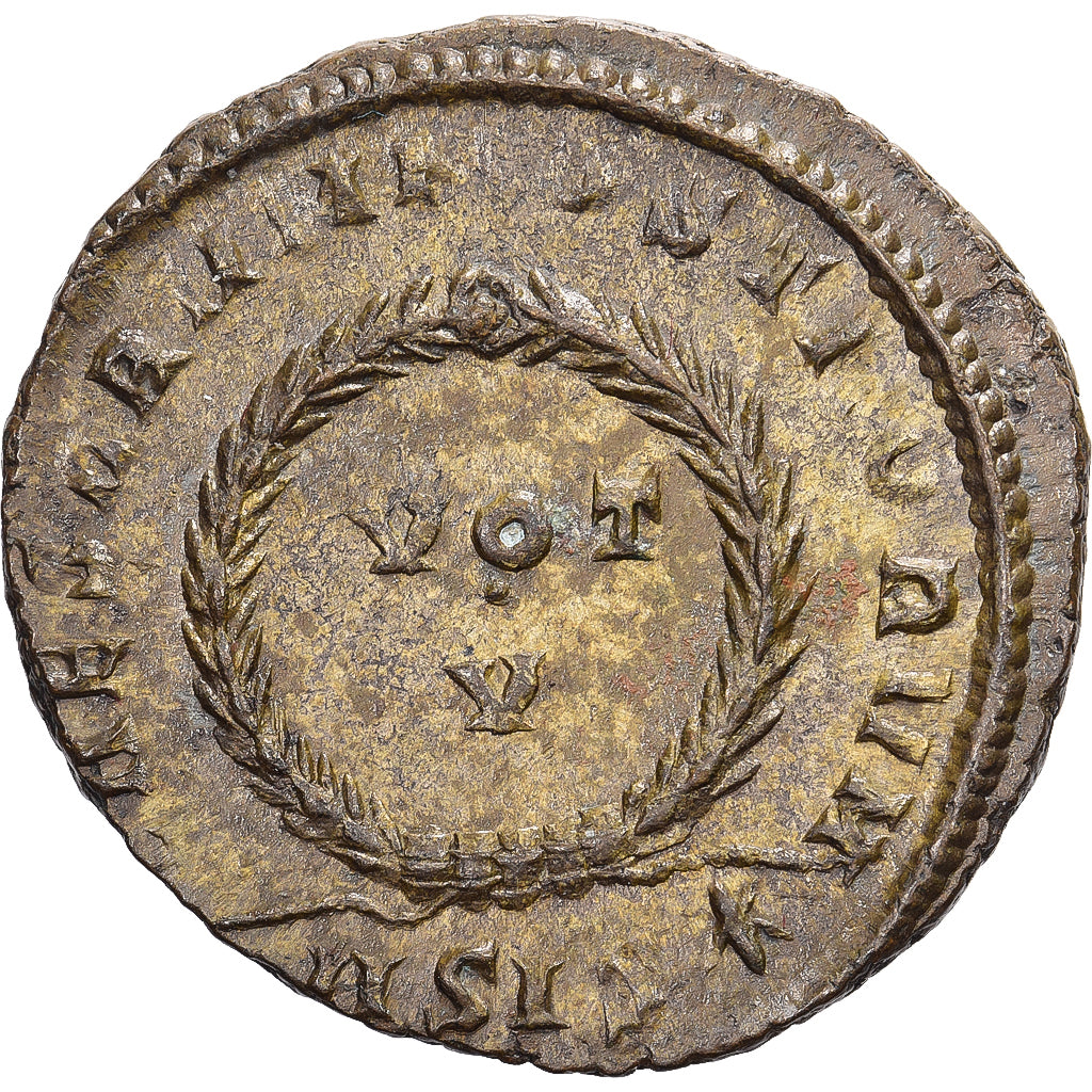 Constantine II, Follis, 320-321, Siscia, Brązowy, AU(50-53), RIC:163