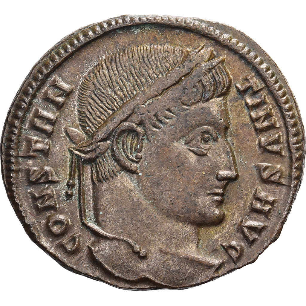 Constantine I, Follis, 320-321, Siscia, Bronzo, BB+, RIC:159