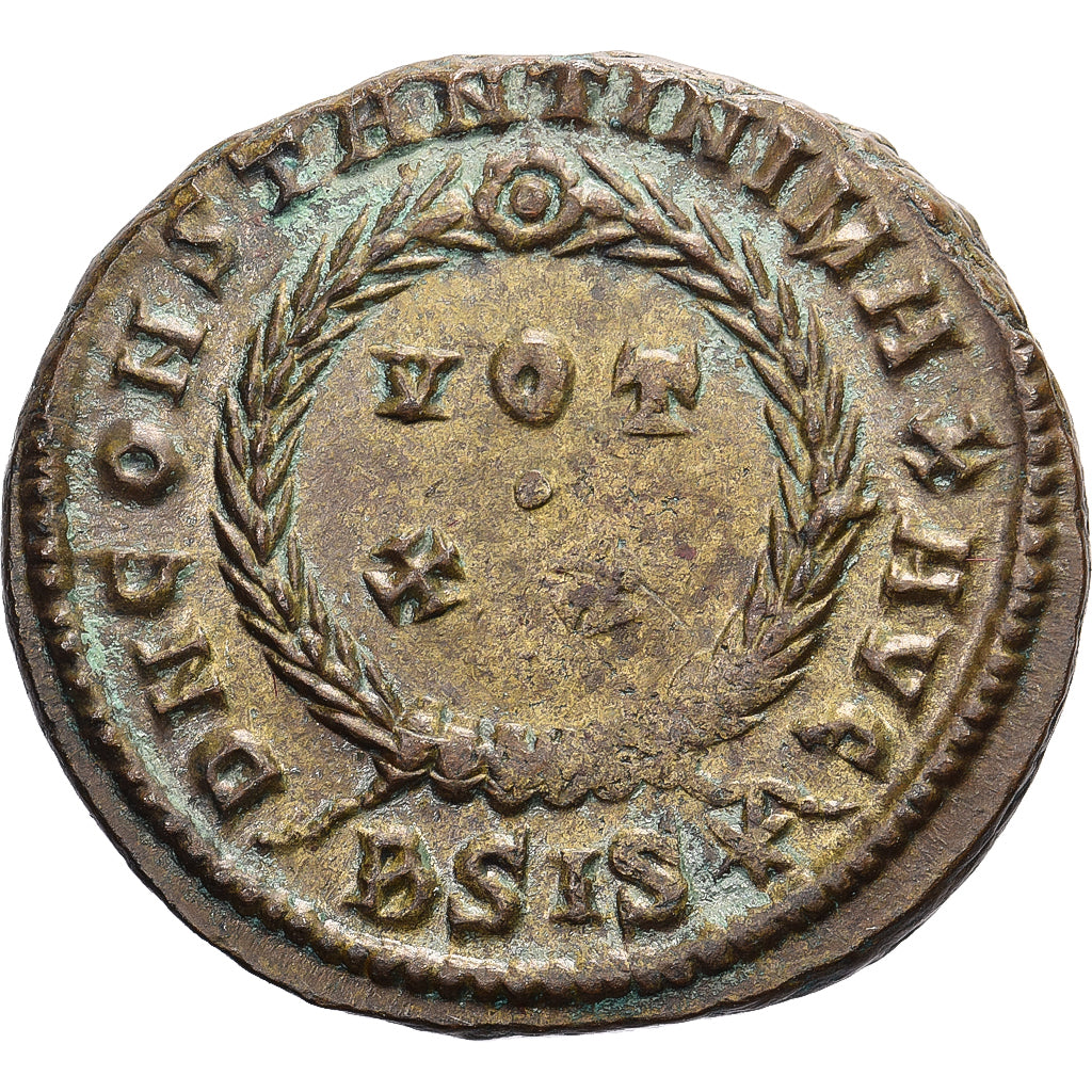 Constantine I, Follis, 320-321, Siscia, Bronzo, BB+, RIC:159