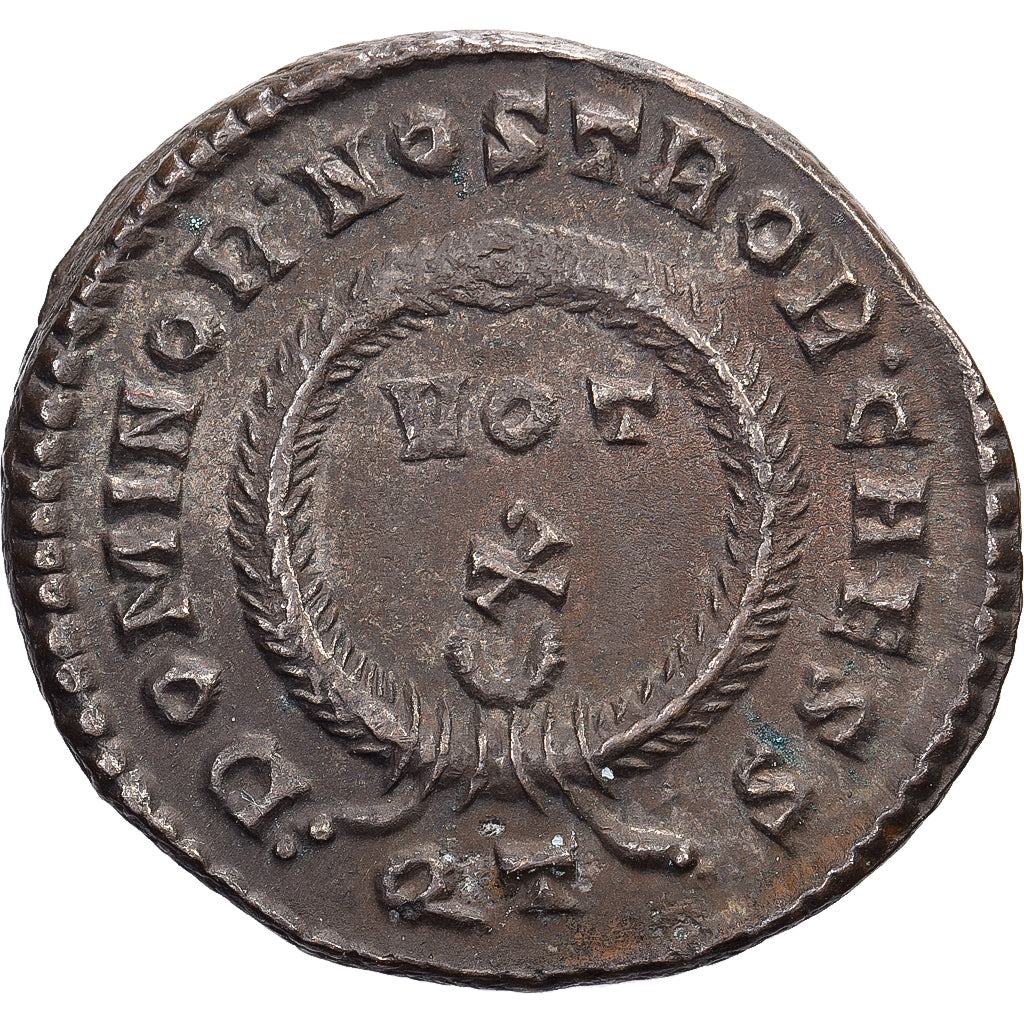 Crispus, Follis, 322-325, Ticinum, Bronze, AU(55-58), RIC:170
