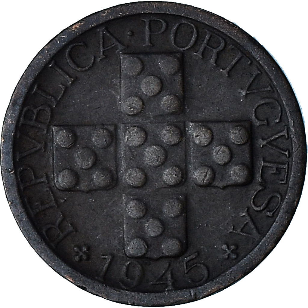 Portugal, 10 Centavos, 1945