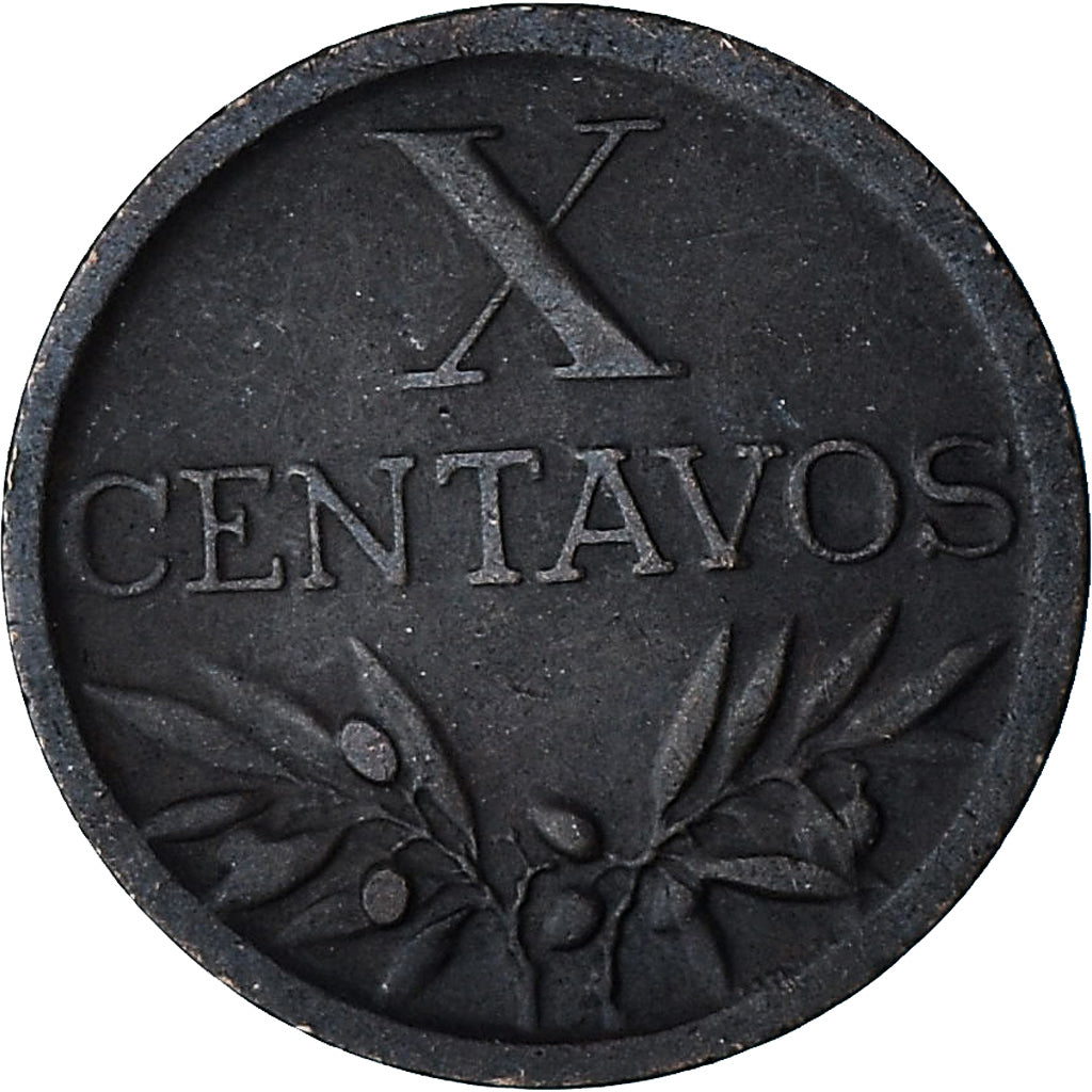 Portugal, 10 Centavos, 1945