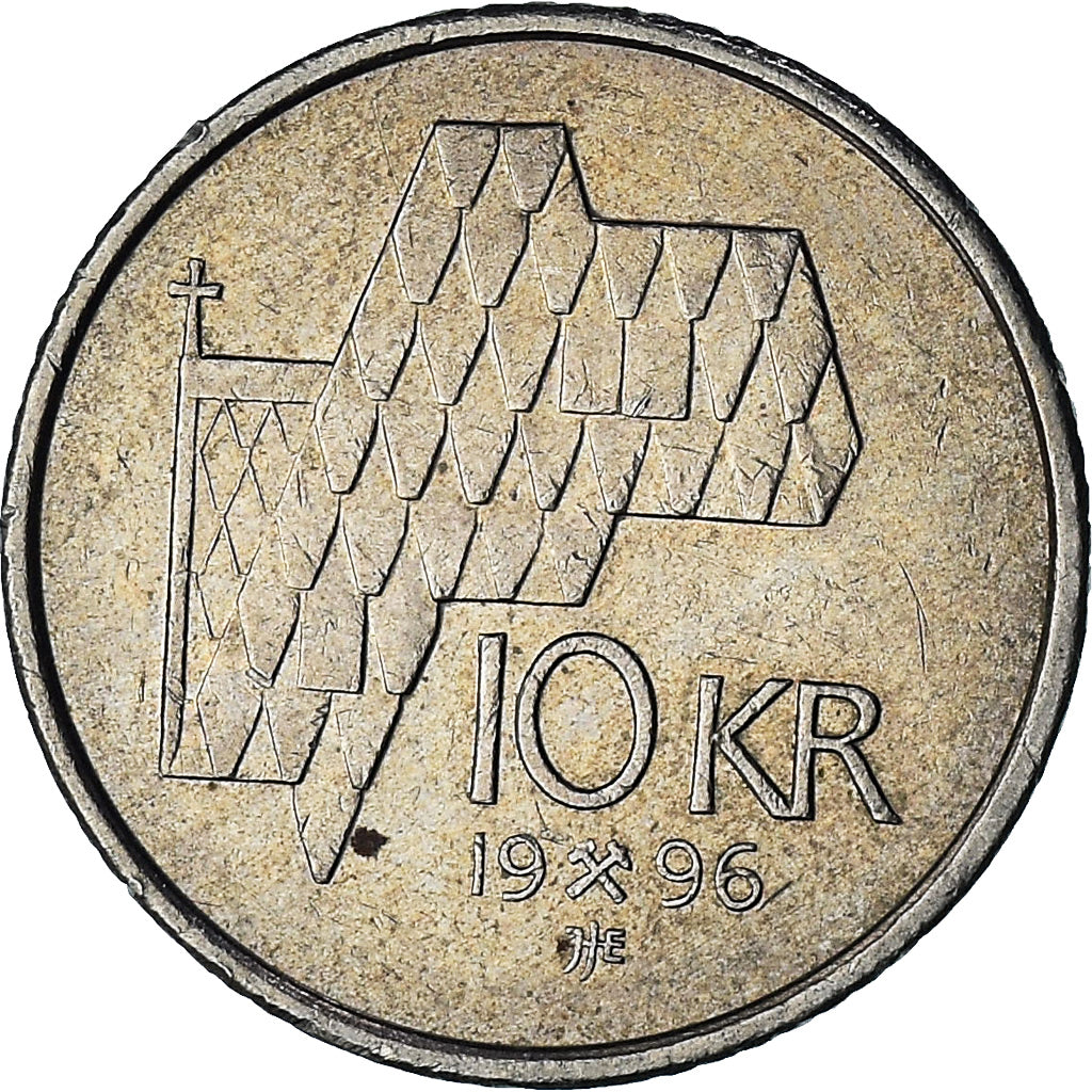 Noruega, 10 Kroner, 1996