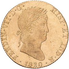 Spain, Fernando VII, 4 Escudos, 1820, Madrid, Gold, EF(40-45), KM:484