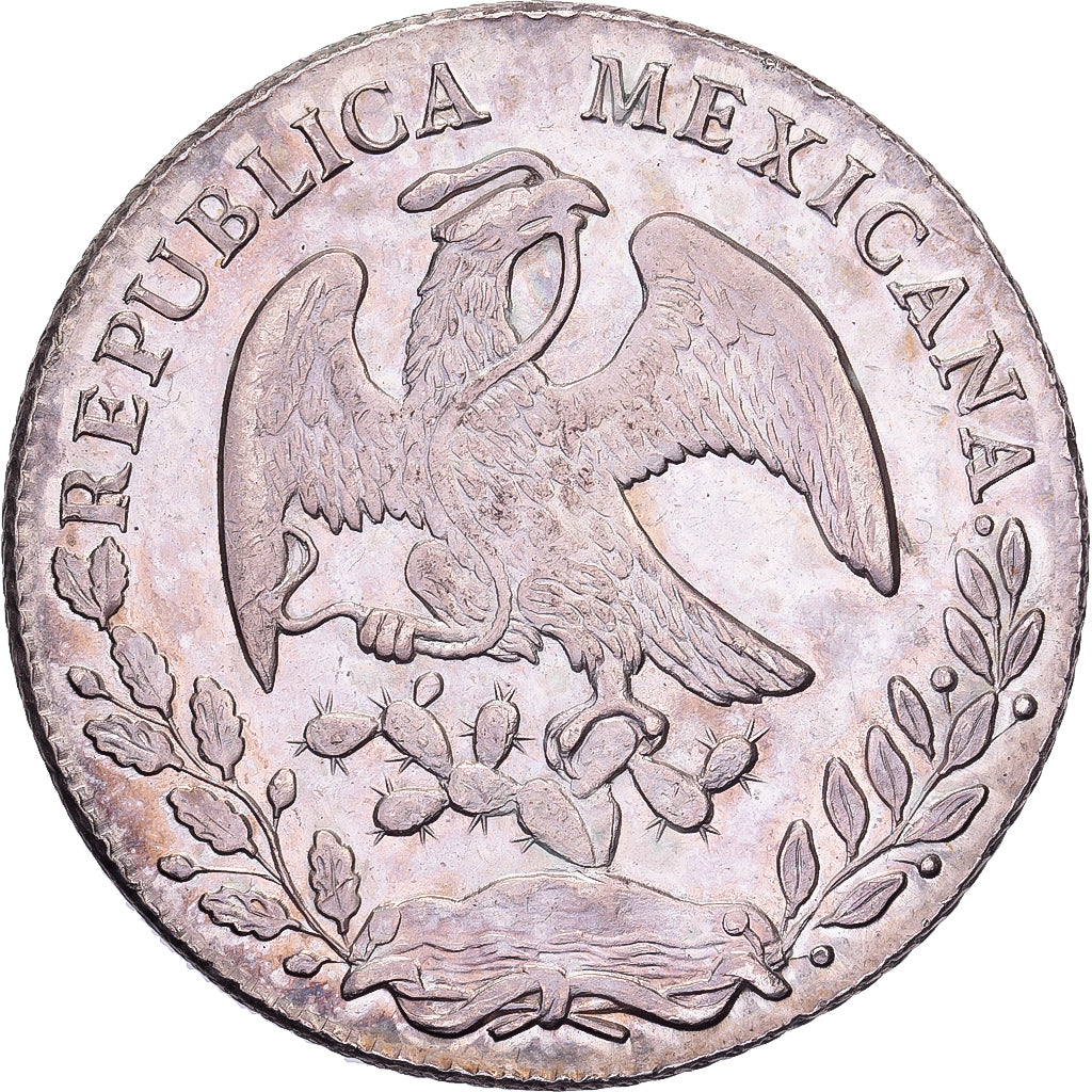 Messico, 8 Reales, 1862, Mexico City, Argento, BB+, KM:377.10