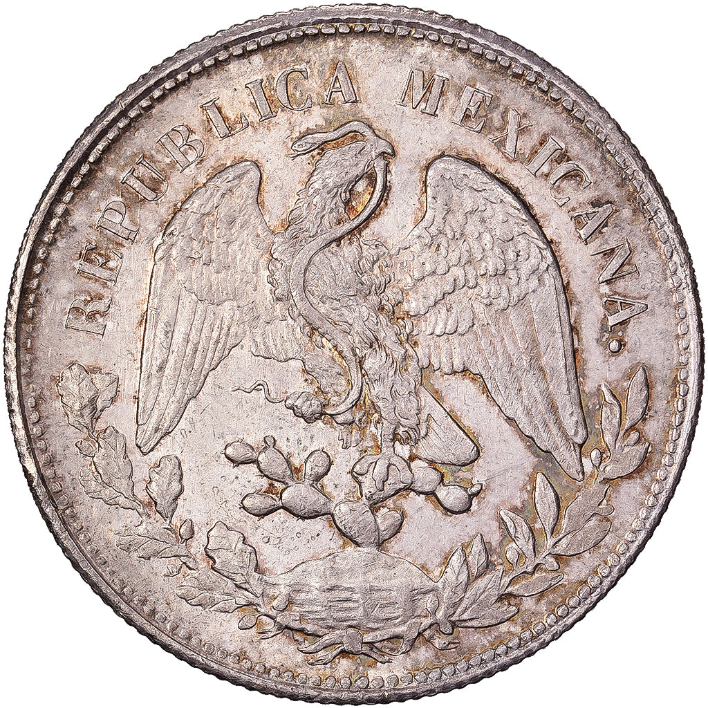 Mexico, 1 Peso, 1902, Zacatecas, Silver, AU(55-58), KM:409.3