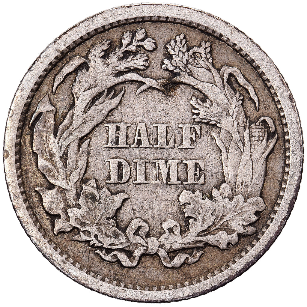 Vereinigte Staaten, Half Dime, Seated Liberty, 1862, Philadelphia, Silber, S+