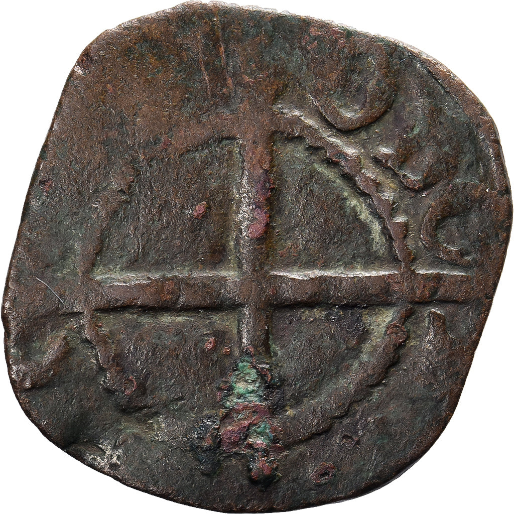 Francja, Louis XI, Obole tournois, 1466 - 1476, Bilon, VF(20-25), Ciani:782