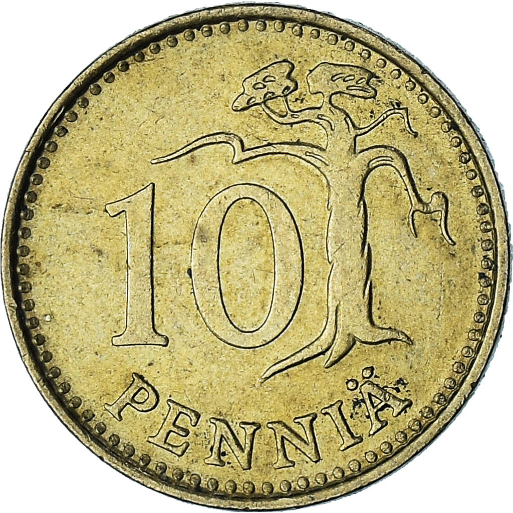 Finlandia, 10 Pennia, 1981