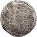 Nepal, Surendra Vikrama, 1 Mohar, 1780 (1858), Prata, EF(40-45), KM:602