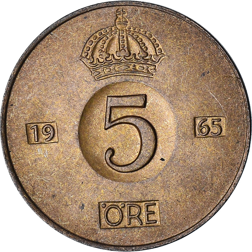 Suecia, 5 Öre, 1965
