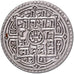 Nepal, Prithvi Bir Bikram, 1 Mohar, 1823 (1901), Argento, BB+, KM:651