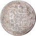 Nepal, Prithvi Bir Bikram, 1 Mohar, 1829 (1907), Silver, AU(55-58), KM:651