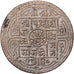 Nepal, Prithvi Bir Bikram, 1 Mohar, 1830 (1908), Argento, SPL-, KM:651