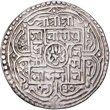 Nepal, Girvan Yuddha Vikrama, 1 Mohar, 1730 (1808), Silber, SS, KM:529