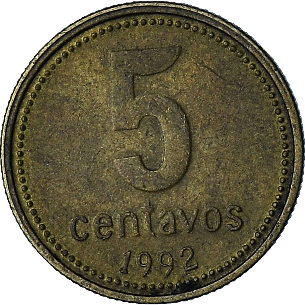 Argentina, 5 Centavos, 1992