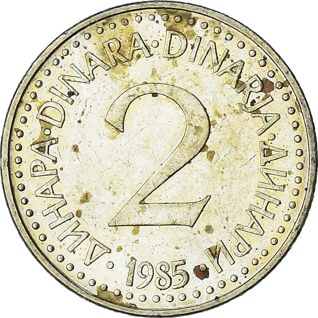 Jugosławia, 2 Dinara, 1985
