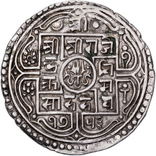 Nepal, Rajendra Vikrama, 1 Mohar, 1753 (1831), Silber, SS, KM:565