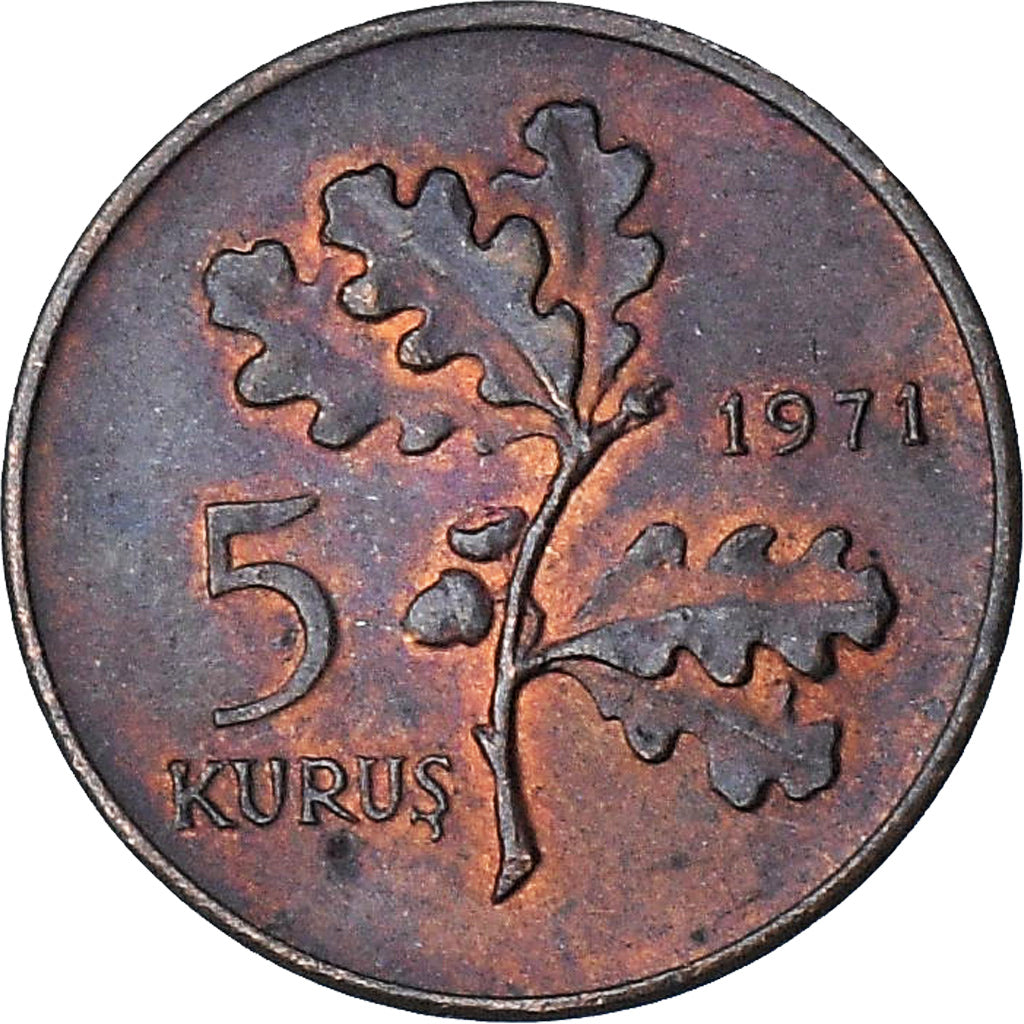 Turquie, 5 Kurus, 1971