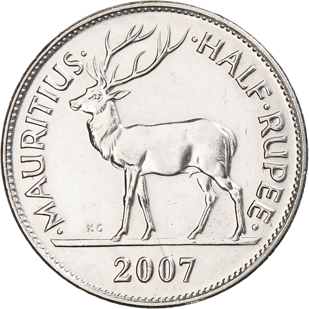 Mauritius, 1/2 Rupee, 2007
