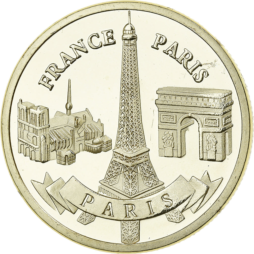 Francja, medal, Paris - France, Żelazo, Gilded, MS(63)