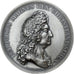 France, Medal, Louis XIV, Naissance du Duc de Berry, Silvered bronze, Roussel