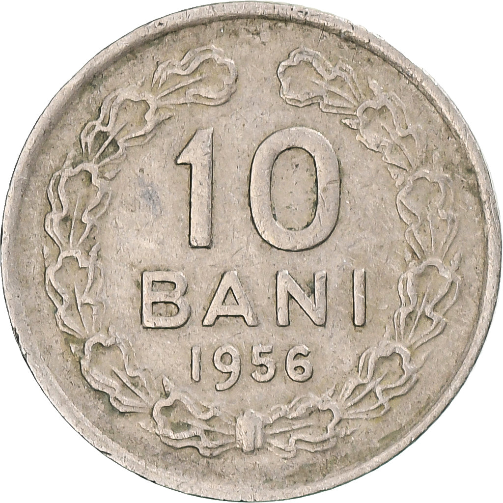 Roumanie, 10 Bani, 1956