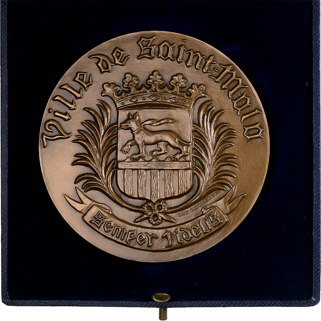 Francja, medal, Ville de Saint-Malo, 1986, Brązowy, Torcheux, AU(55-58)