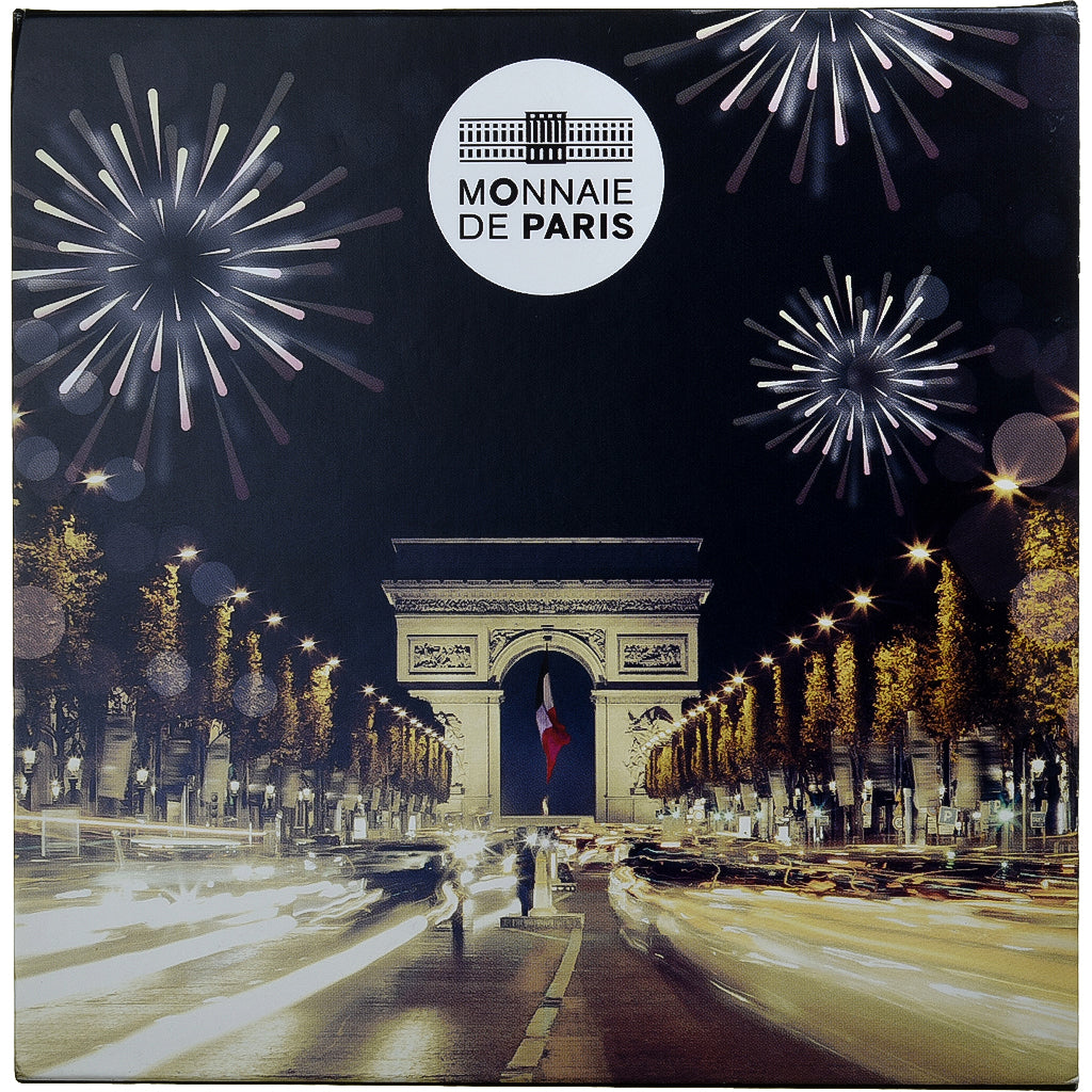 France, 50 Euro, Trésors de Paris, Champs-Élysées, Proof, 2020, MDP, Silver