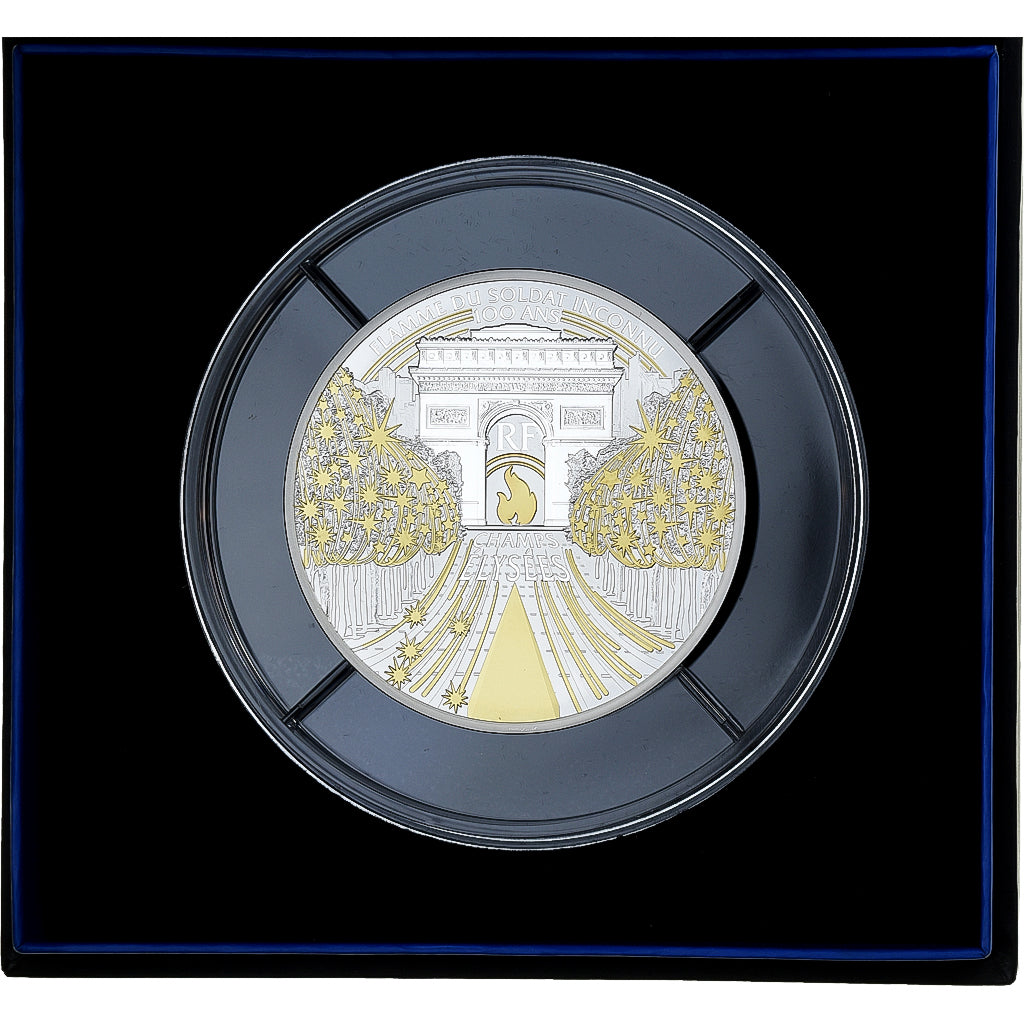 France, 50 Euro, Trésors de Paris, Champs-Élysées, Proof, 2020, MDP, Silver