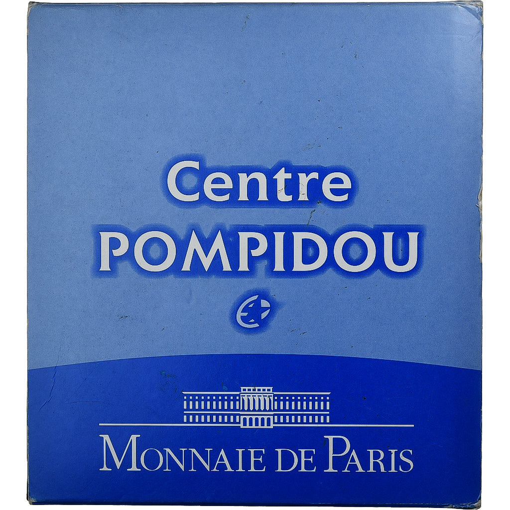 France, 50 Euro, Centre Pompidou, BE, 2010, MDP, Argent, FDC, KM:1685