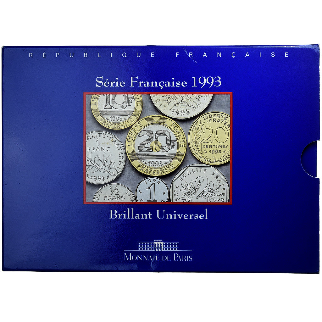 Francja, Coffret 1 c. à 20 frs., 1993, MDP, BU, ND, MS(65-70)