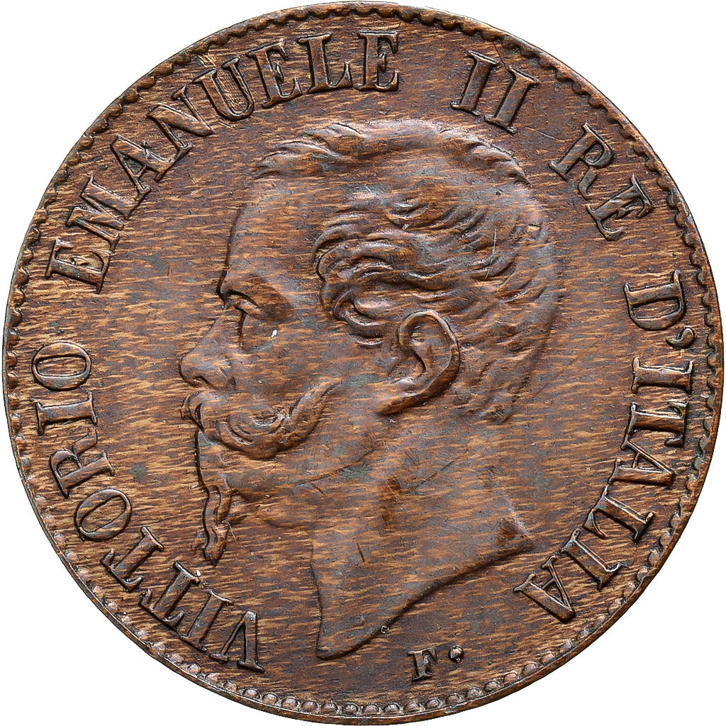 Italien, Vittorio Emanuele II, 1 Centesimo, 1867, Milan, Bronze, VZ, KM:1.1