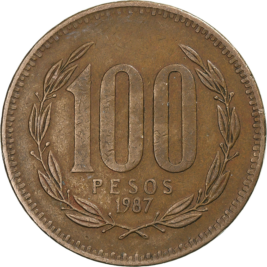 Cile, 100 Pesos, 1987