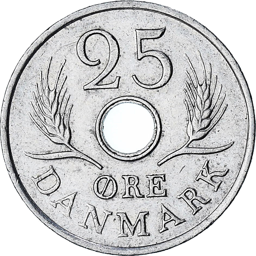Dinamarca, 25 Öre, 1970