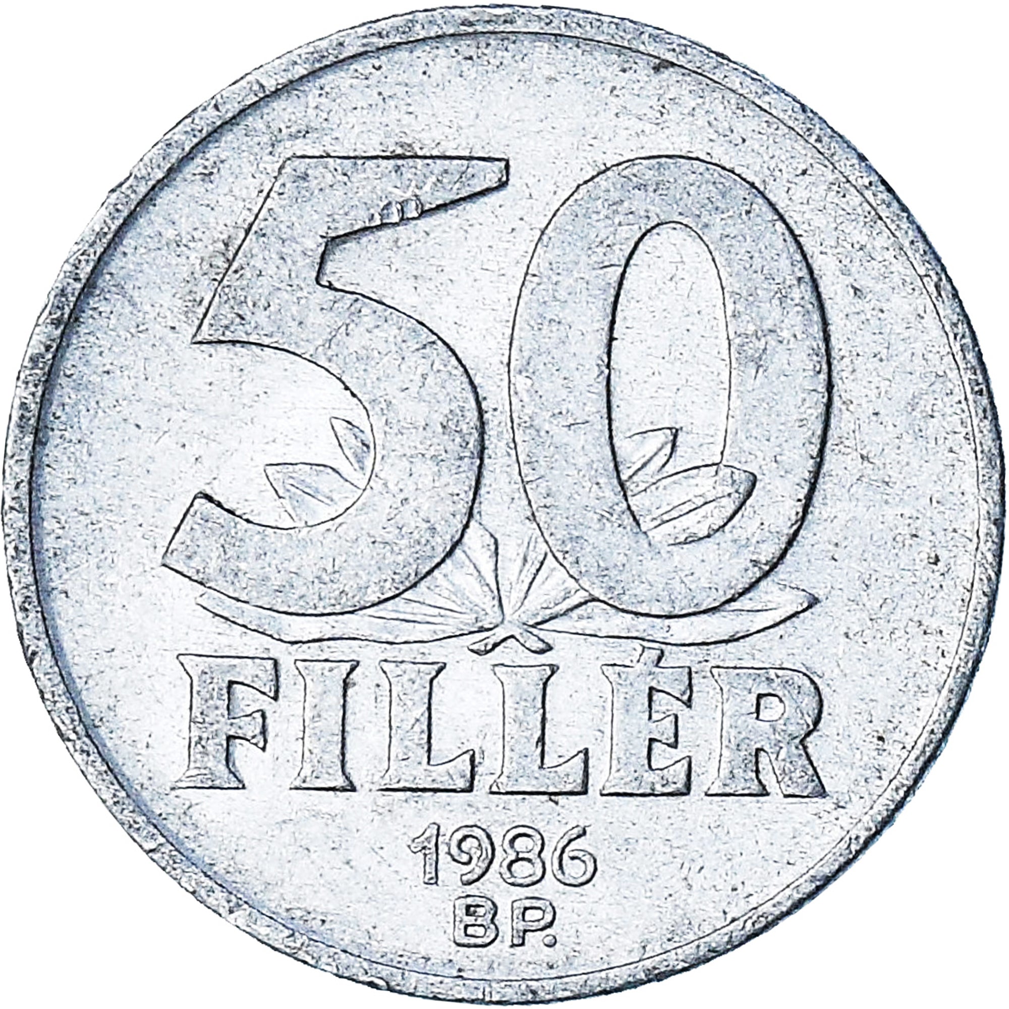 Ungarn, 50 Fillér, 1986