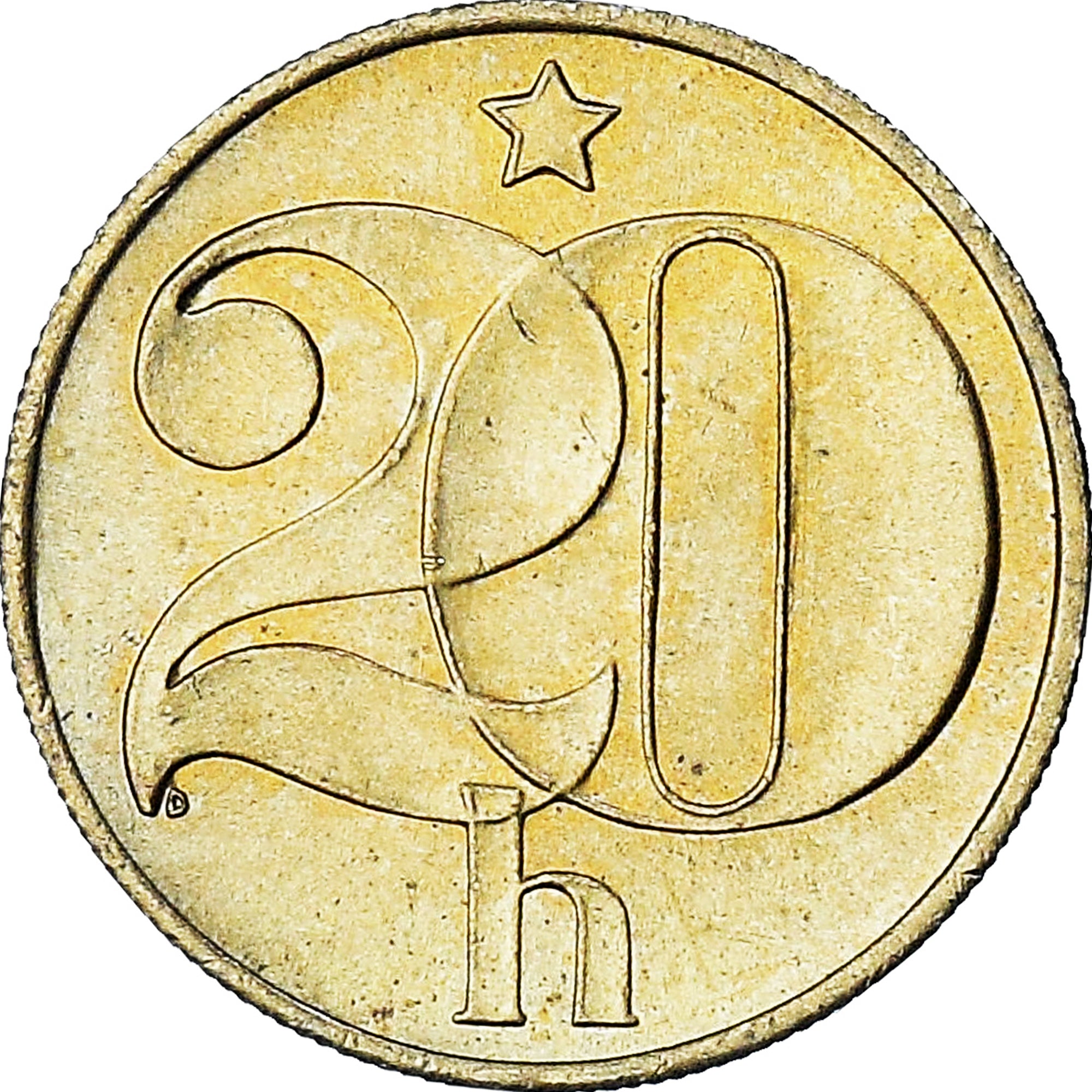 Cecoslovacchia, 20 Haleru, 1990