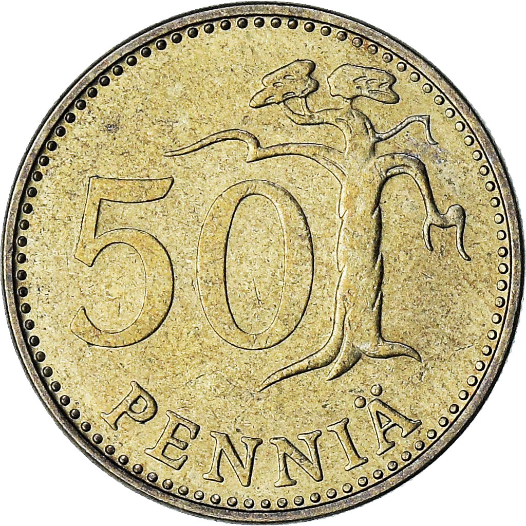 Finlândia, 50 Penniä, 1972