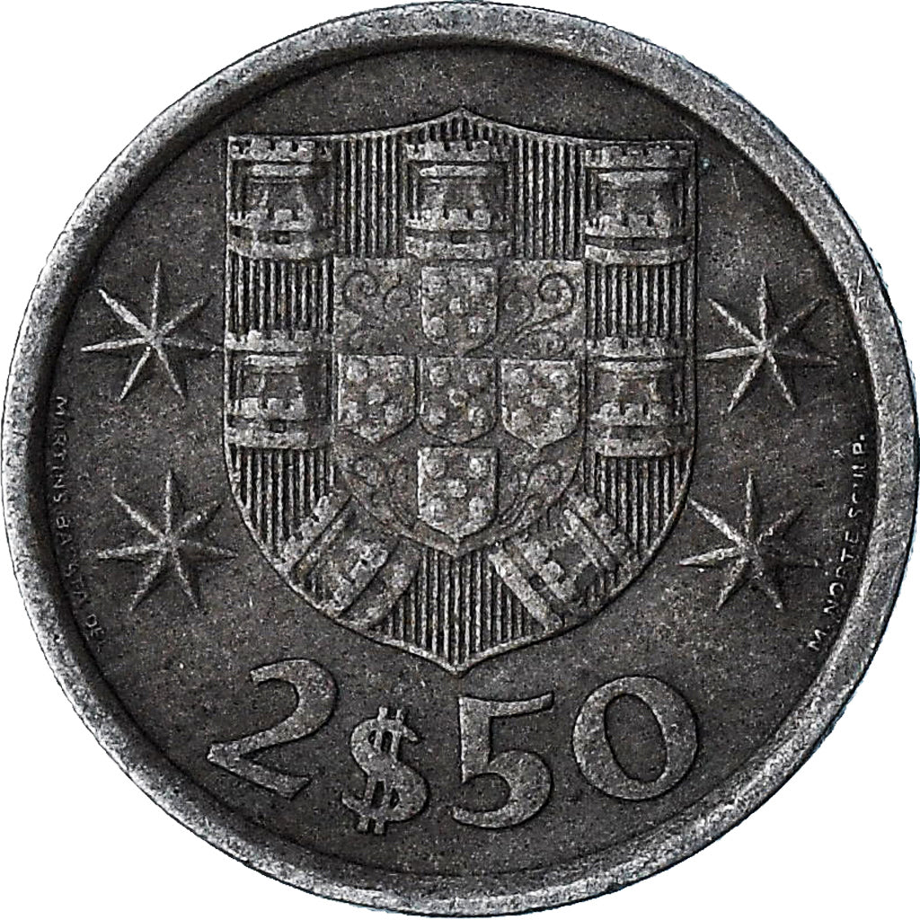 Portogallo, 2-1/2 Escudos, 1973