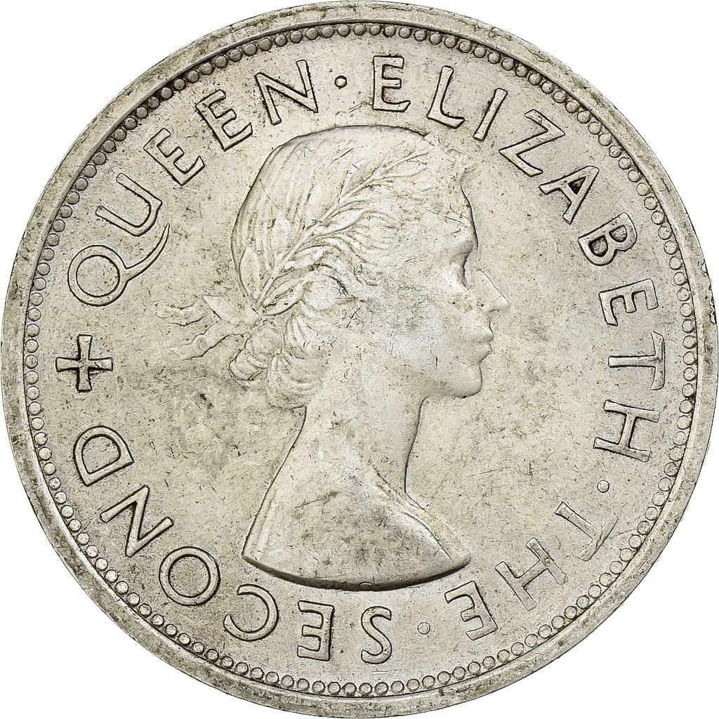 Rhodésie du Sud, Élisabeth II, 1 Crown, 1953, Londres, Argent, TTB, KM:27