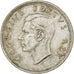 Sudáfrica, George VI, 5 Shillings, 1952, Pretoria, Plata, BC+, KM:41