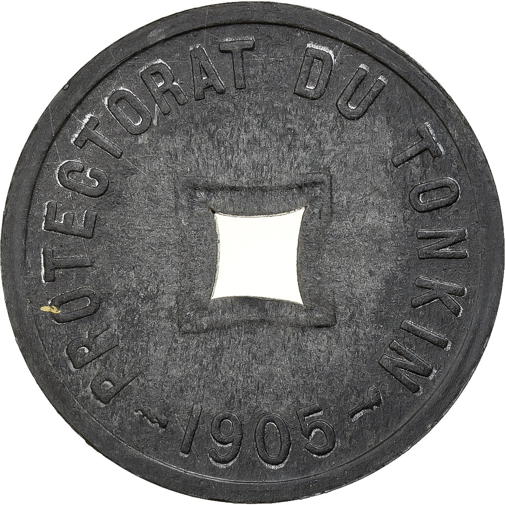 Tonkín, 1/600 Piastre, 1905, Paris, Cinc, MBC+, KM:1