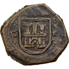 Spain, Philip IV, 8 Maravedis, 1624, Grenade, COB, Copper, VF(30-35), KM:10.4